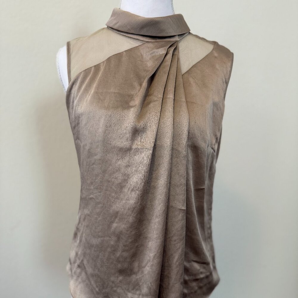 Karen Millen Metallic Top | US 4 / UK 8 / EU 36 | Luxury Statement Piece